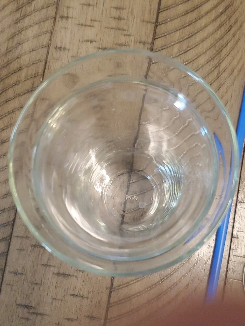 Starbucks Clear Tumbler with Green Logo and Blue Straw